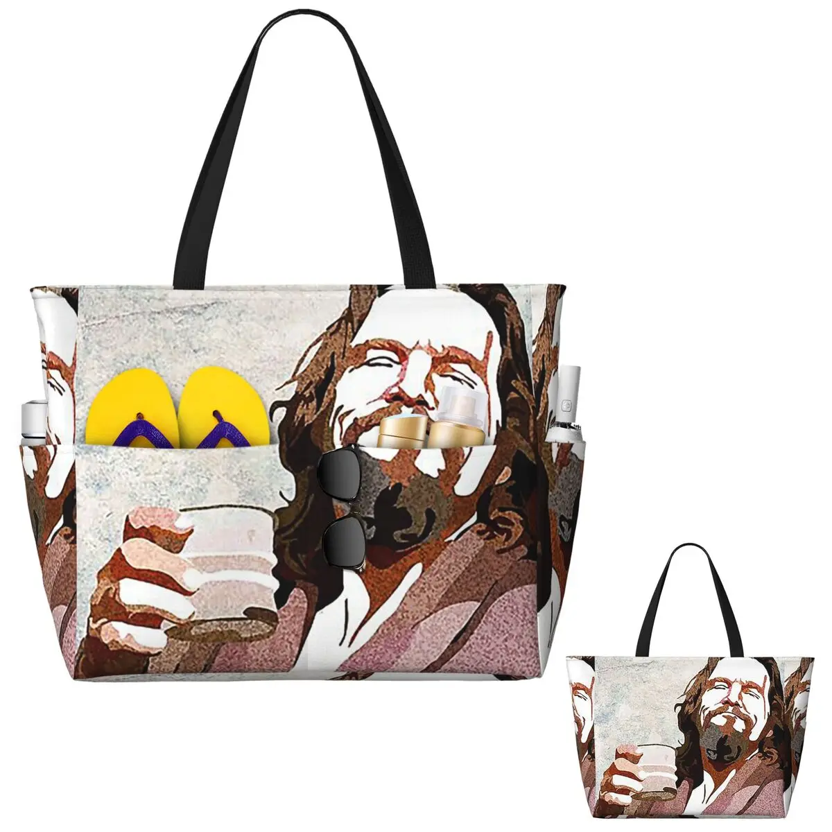 Yoga Fitness Dude - Big Lebowski Dude Portrai - Bolsa