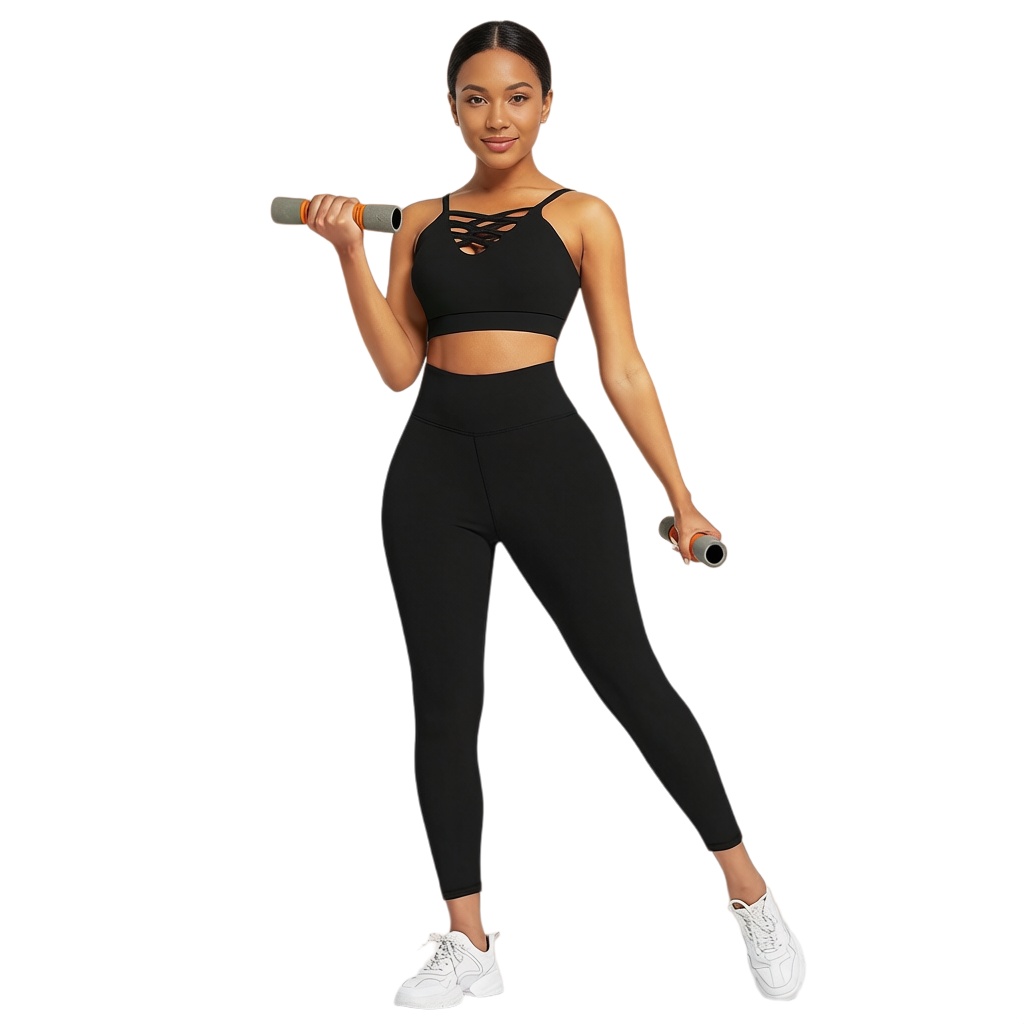 Yoga Fitness & Nutrition Llp - Conjunto Deportivo de Yoga para Mujer