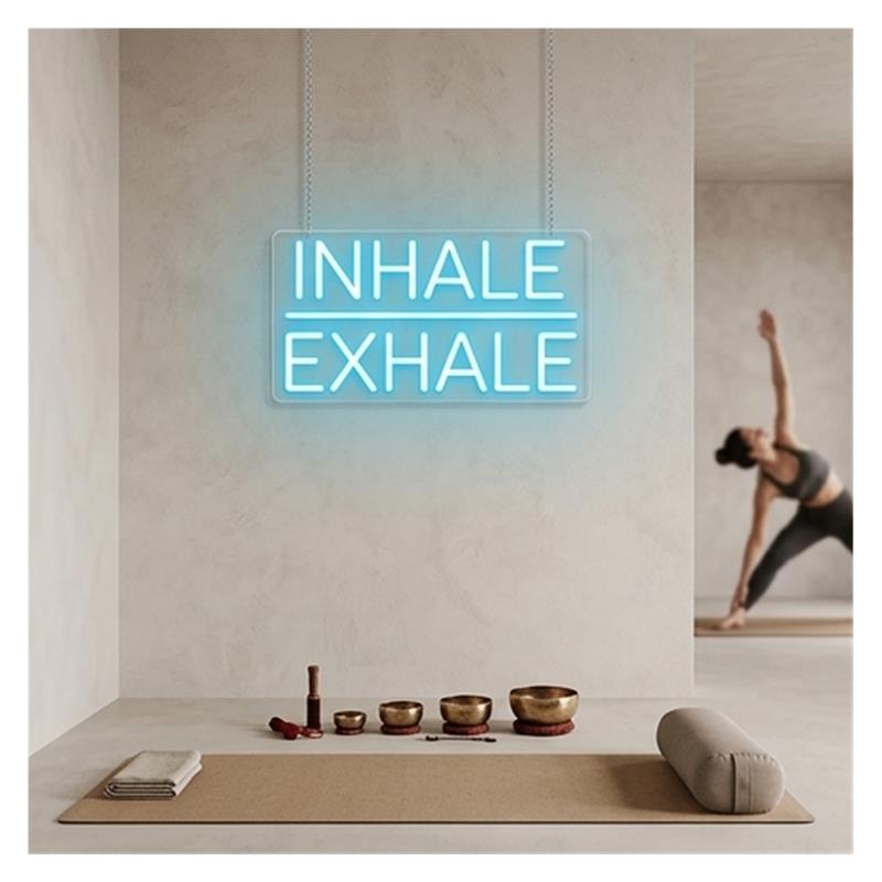 Letrero luminoso de neón con d - Yoga Fitness Holiday reseña y precio