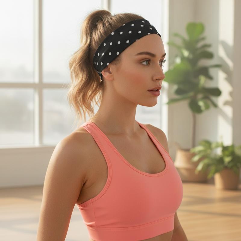 Diadema elástica de poliéster  - J-Yoga Fitness reseña y precio