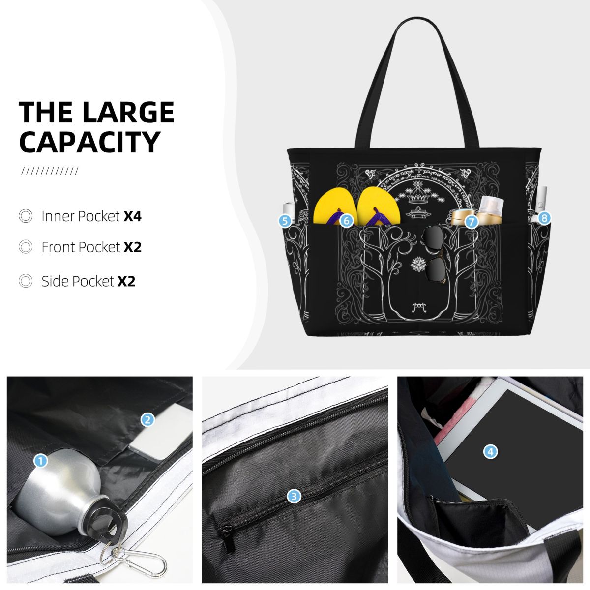 Bolso de mano estilo J.R.R.Tol - J-Yoga Fitness reseña y precio