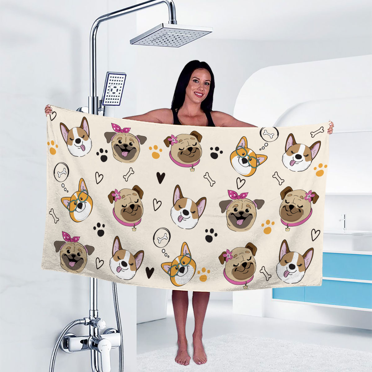 1 Toalla de Baño con Diseño de - Yoga Fitness Centre reseña y precio
