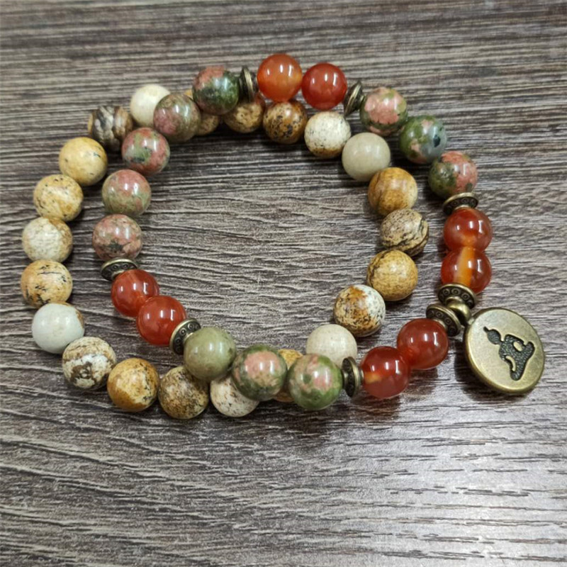 Charm Stone muñeca Mala crista - J-Yoga Fitness reseña y precio