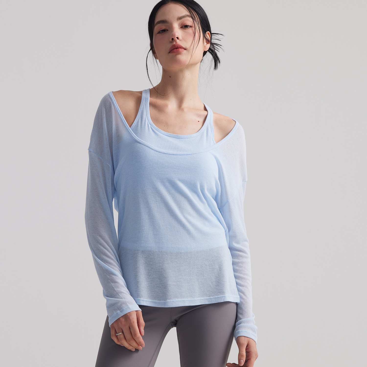 Túnica Deportiva Holgada Semit - Yoga Fitness Outfit reseña y precio