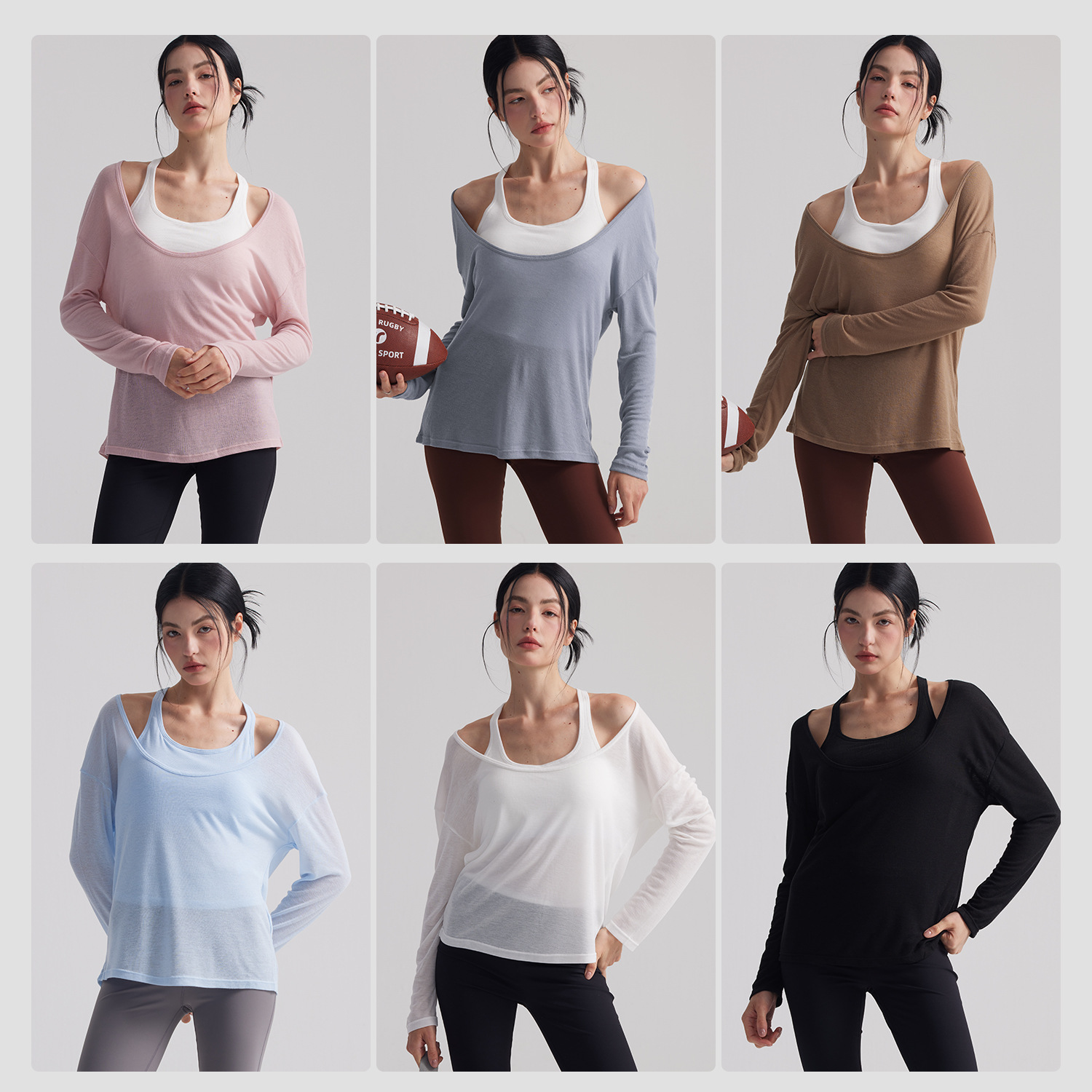 Túnica Deportiva Holgada Semit - Yoga Fitness Outfit reseña y precio