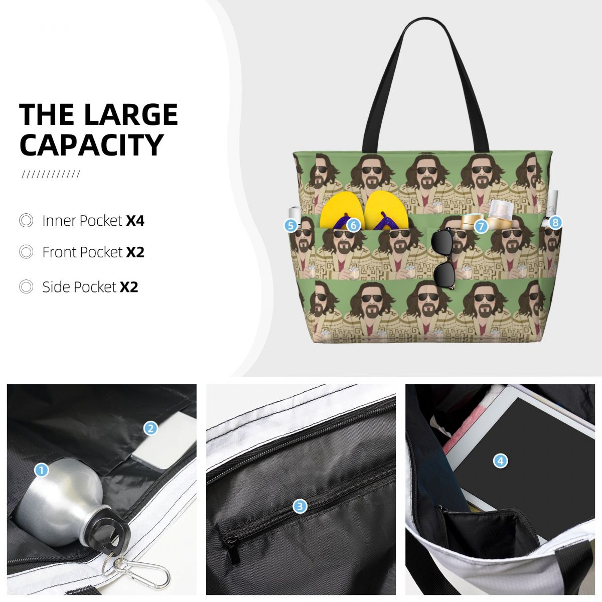 The Dude- The Big Lebowski Bea - Yoga Fitness Dude reseña y precio