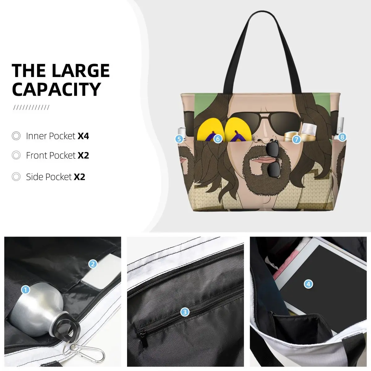 The Dude- The Big Lebowski Bea - Yoga Fitness Dude reseña y precio