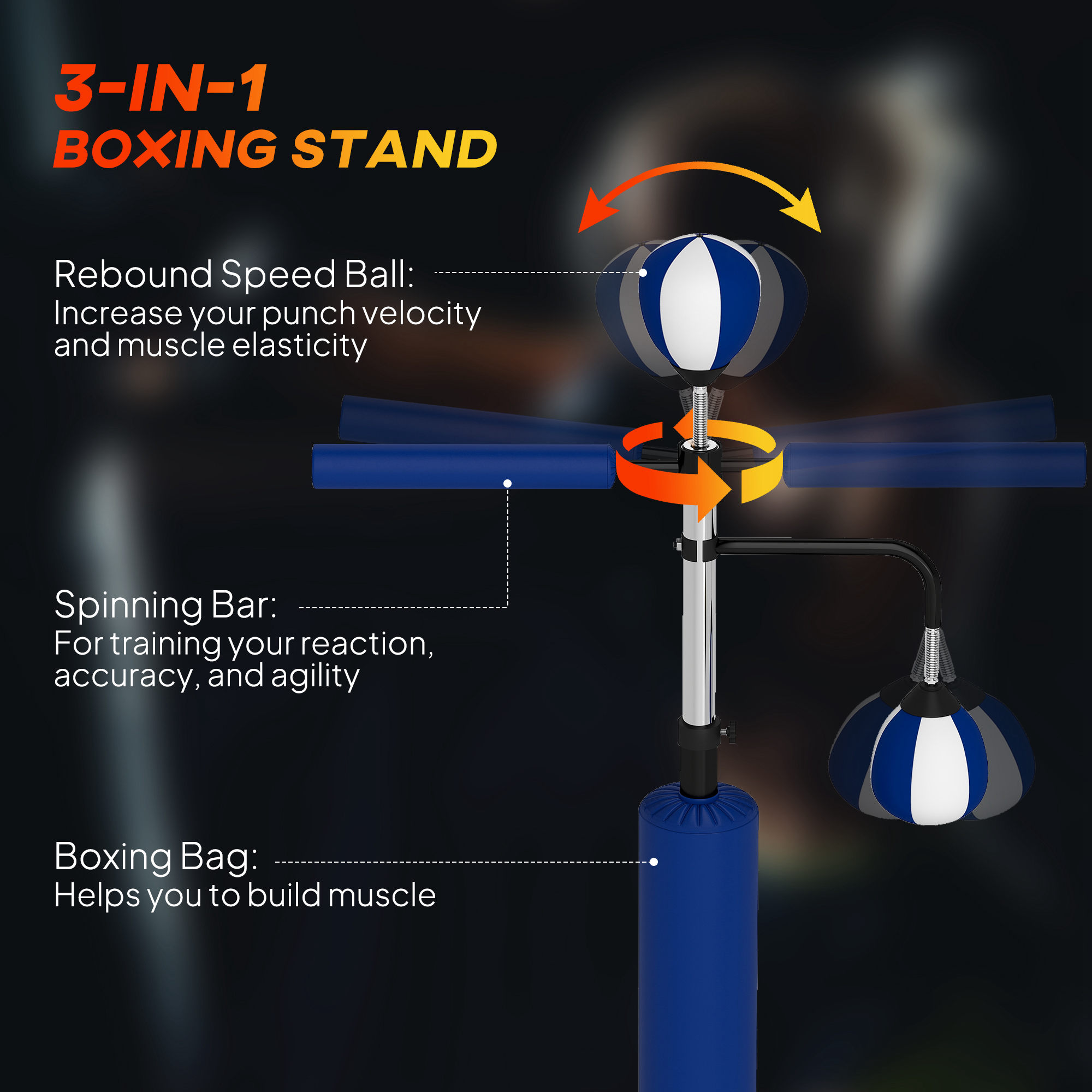 Soporte para Saco de Boxeo de  - Boxing Punching Bag reseña y precio