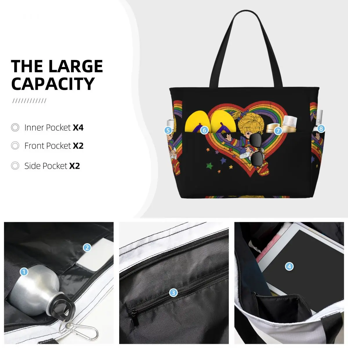 Bolso de playa Rainbow Brite c - Yoga Fitness Centre reseña y precio