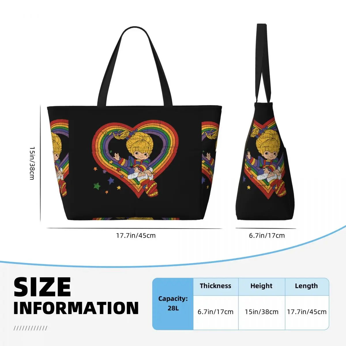 Bolso de playa Rainbow Brite c - Yoga Fitness Centre reseña y precio