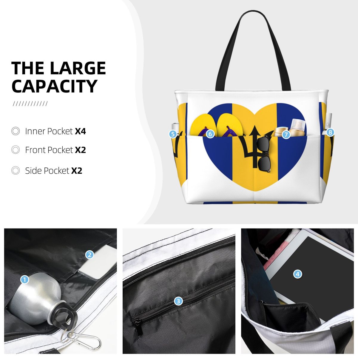 Bolso de playa con bandera de  - Yoga Fitness Centre reseña y precio
