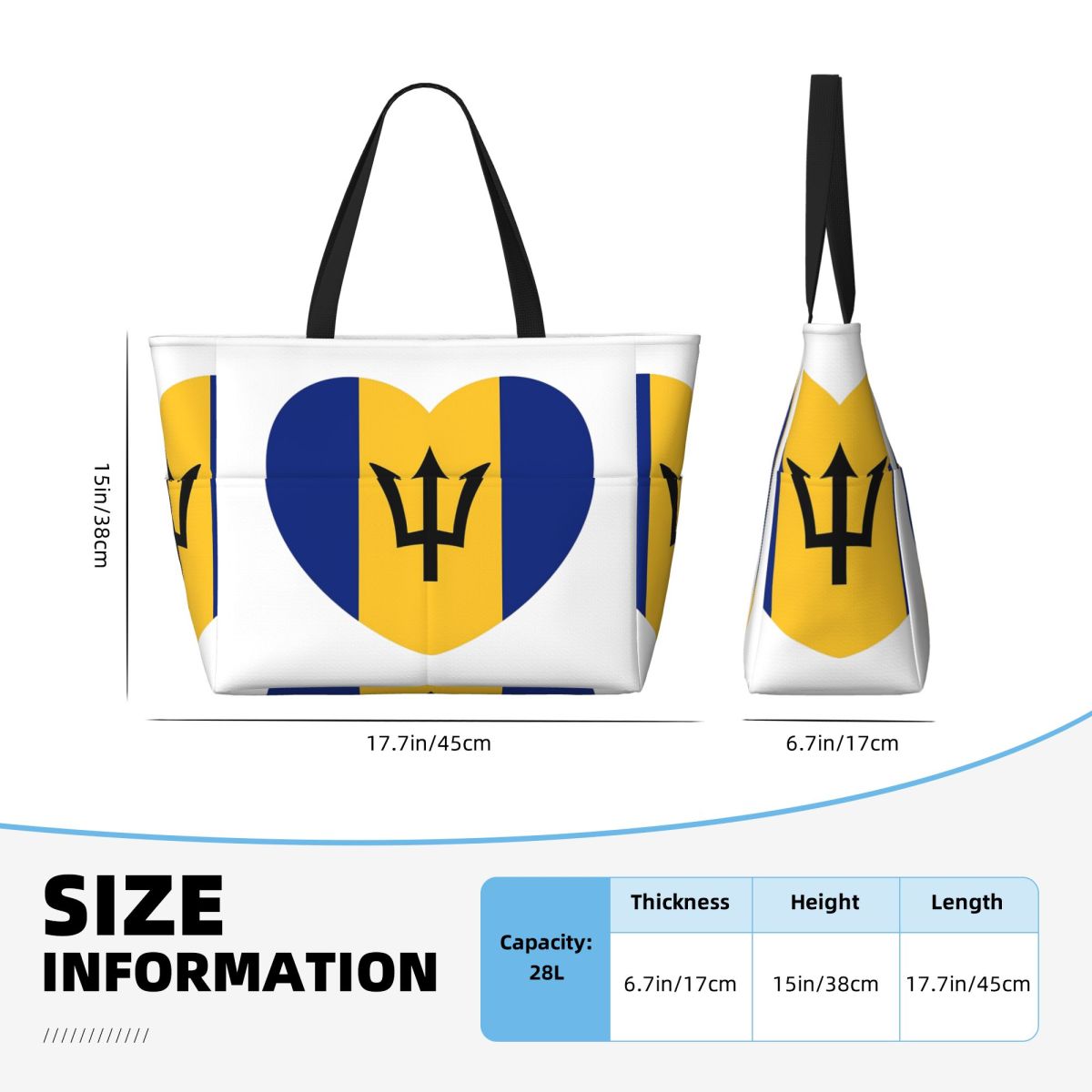 Bolso de playa con bandera de  - Yoga Fitness Centre reseña y precio
